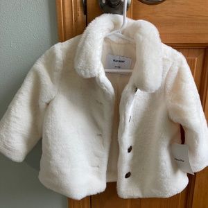 Infant fur coat